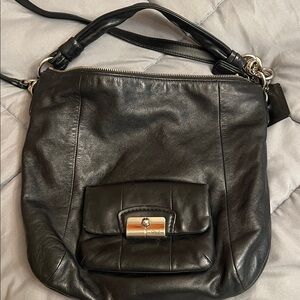 Coach Black Leather Shoulder Bag